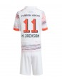 Billige Bayern Munich Nicolas Jackson #11 Bortedraktsett Barn 2025-26 Kortermet (+ Korte bukser)